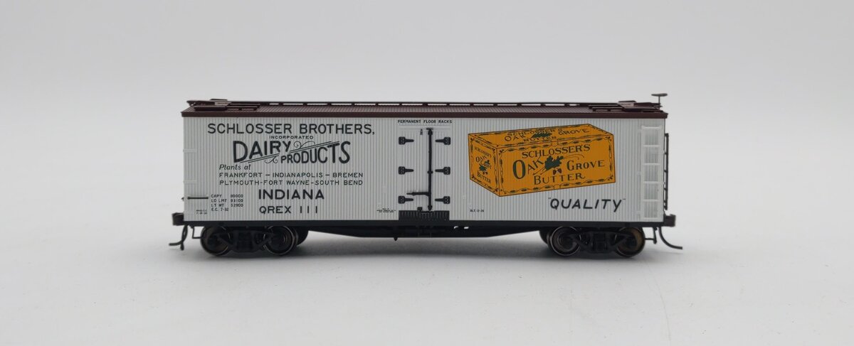 Atlas 20003306 HO Scale 40' Wood Reefer Schlosser Brothers #111