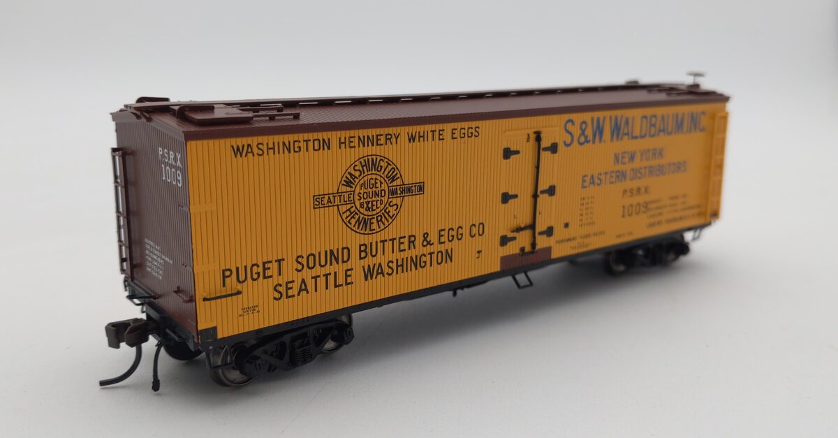Atlas 20003304 HO Puget Sound Butter & Egg Co. 40' Wood Reefer #1009