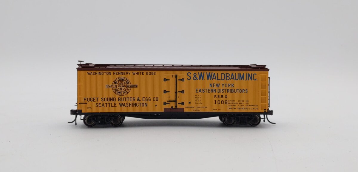 Atlas 20003303 HO Scale Puget Sound Butter & Egg Co. 40' Wood Reefer #1006