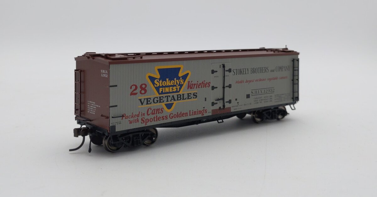 Atlas 20003307 HO Stokely's Vegetables 40' Wood Reefer Car #12932