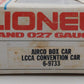 Lionel 6-9733 O Gauge Airco LCCA Boxcar with Tank LN/Box