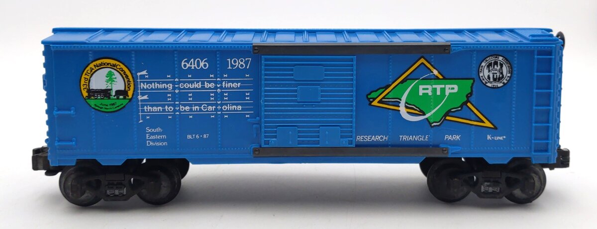 K-Line K-6406 O Gauge TCA 1987 National Convention Boxcar