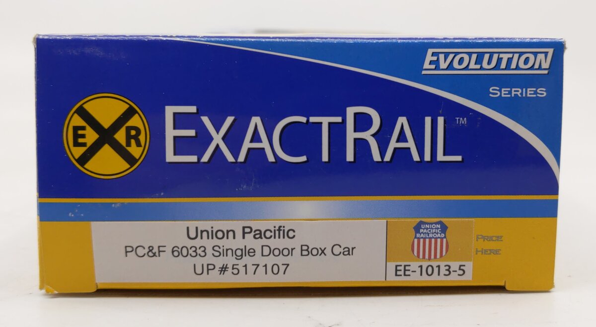 ExactRail EE-1013-5 HO Union Pacific PC&F 6033 Single Door Boxcar #517107 NIB