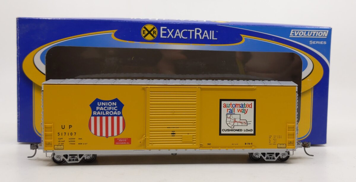 ExactRail EE-1013-5 HO Union Pacific PC&F 6033 Single Door Boxcar #517107 NIB