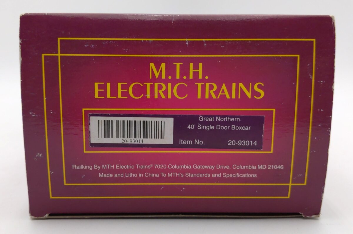 MTH 20-93014 O Gauge Great Northern Boxcar #20237 NIB