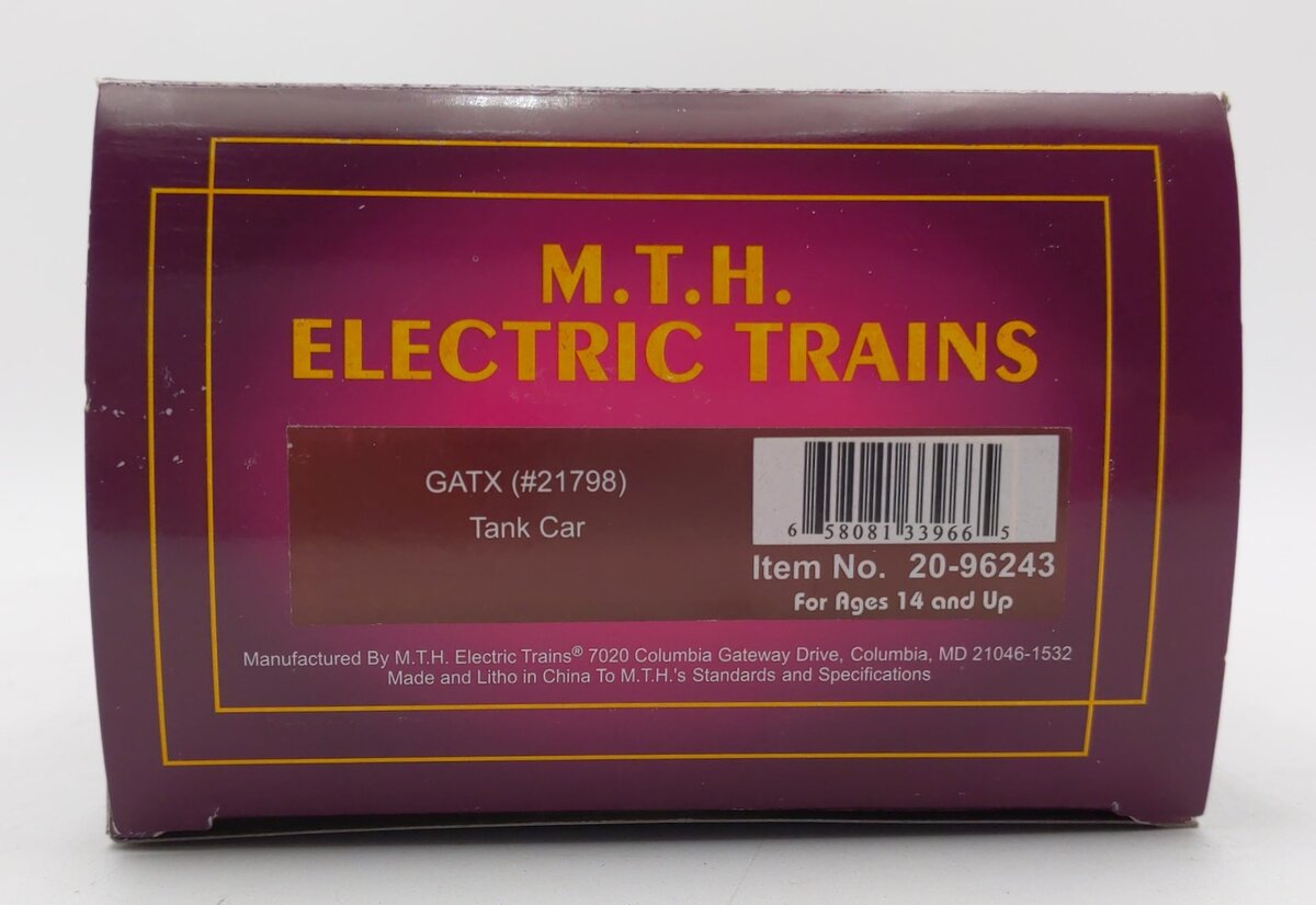 MTH 20-96243 O Scale GATX Tank Car