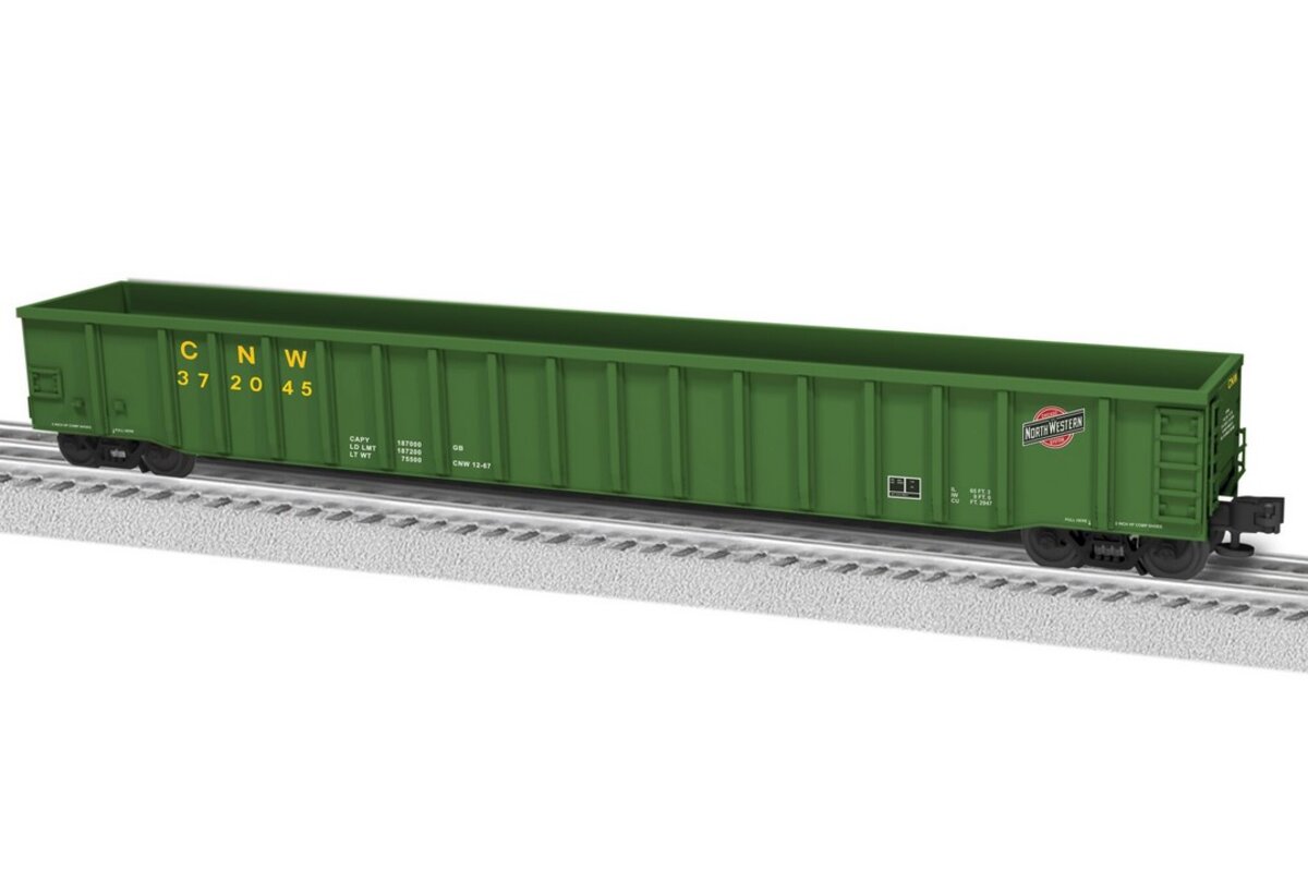 Lionel 6-84584 O Chicago & North Western 65' Mill Gondola #342045