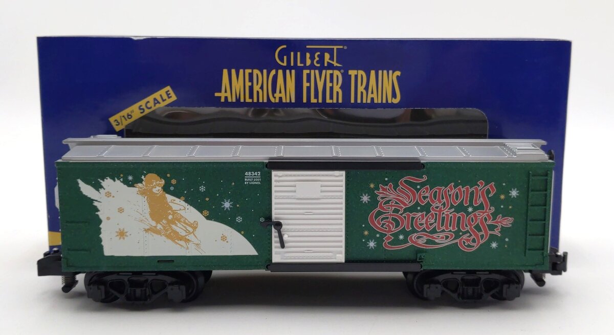 American Flyer 6-48342 S Gauge 2001 Christmas Boxcar NIB