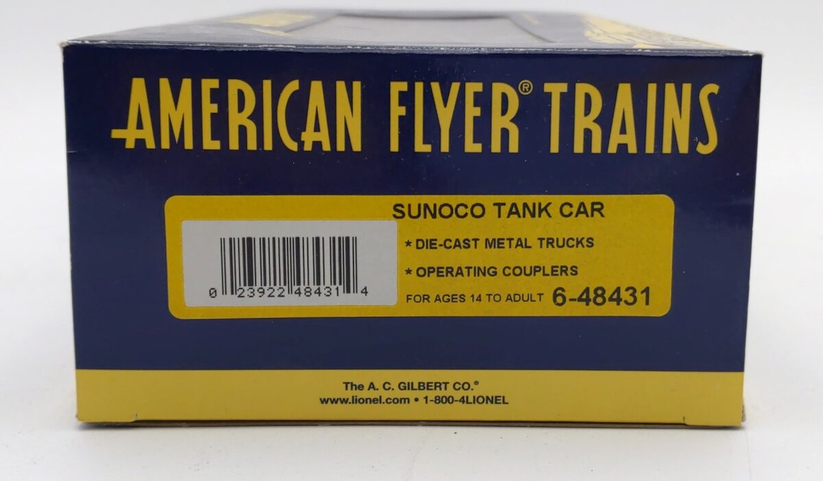 American Flyer 6-48431 S Gauge Sunoco Single Dome Tank Car