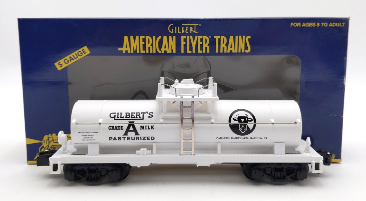 American Flyer 6-48239 S Scale Gilbert's Milk TTOS 2005 Tank Car NIB
