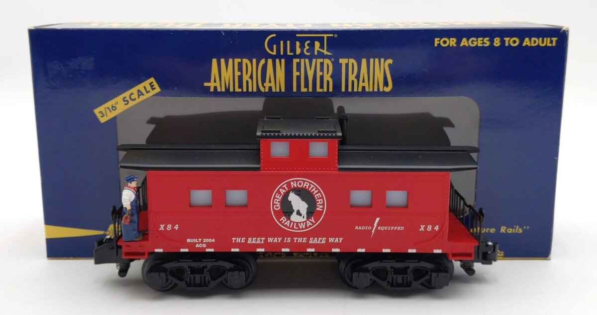 American Flyer 6-49017 S Gauge Great Northern Animated Caboose LN/Box