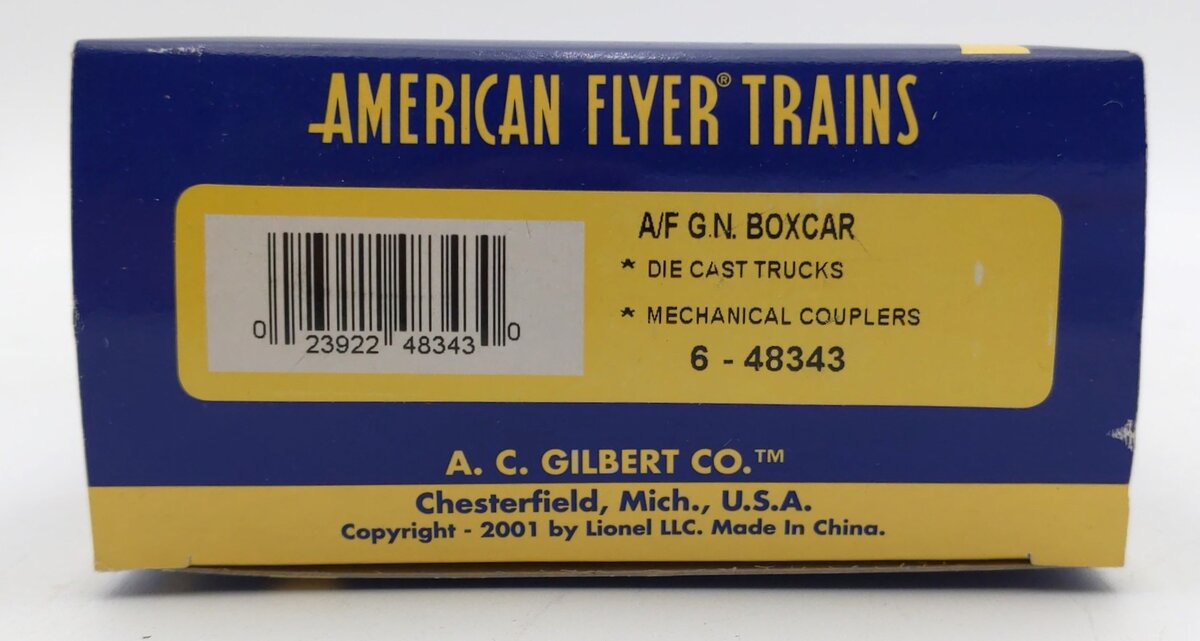 American Flyer 6-48343 S Gauge Great Northern Box Car #4642 LN/Box