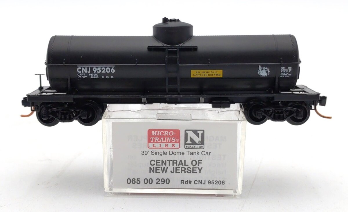 Micro-Trains 06500290 N Central of New Jersey 39' Single Dome Tank Car #95206