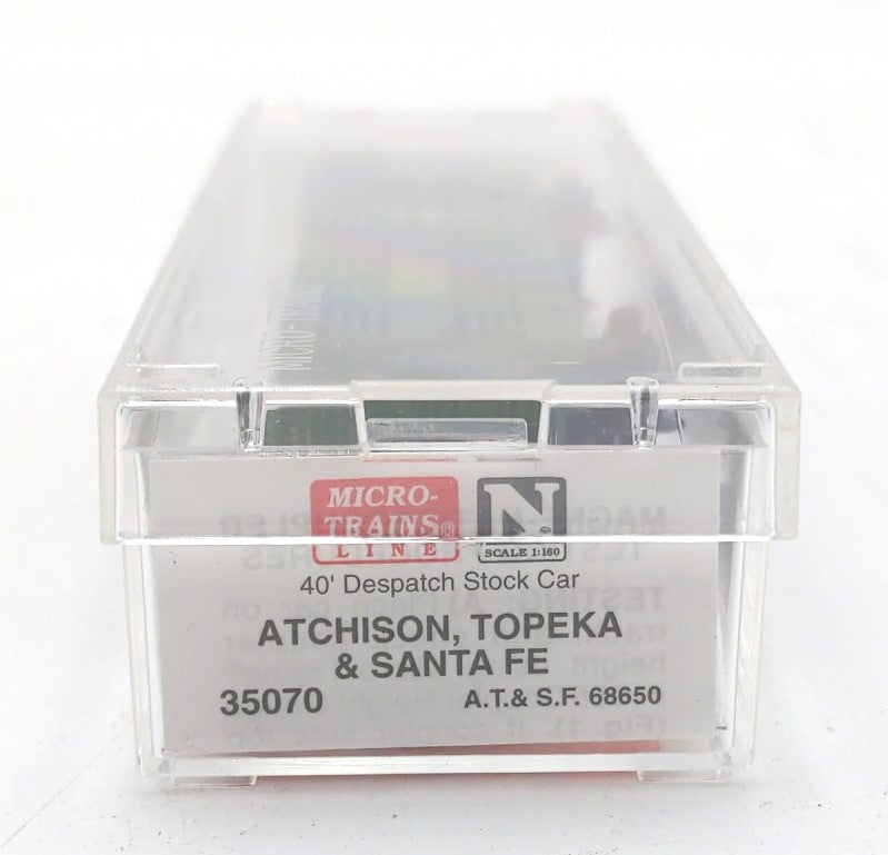 Micro-Trains 03500070 N ATSF 40' Despatch Stock Car #68650