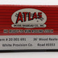 Atlas 20001691 HO White Provision Co. 36' Wood Reefer #3353