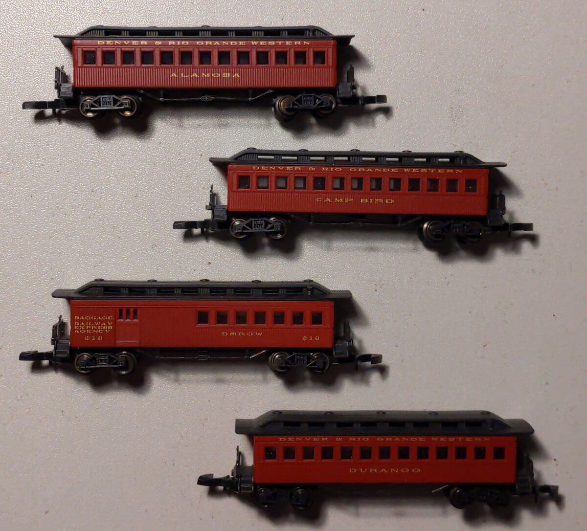 Marklin 87910 Z Scale D&RGW American Old-Timers Passenger Car Set LN/Box