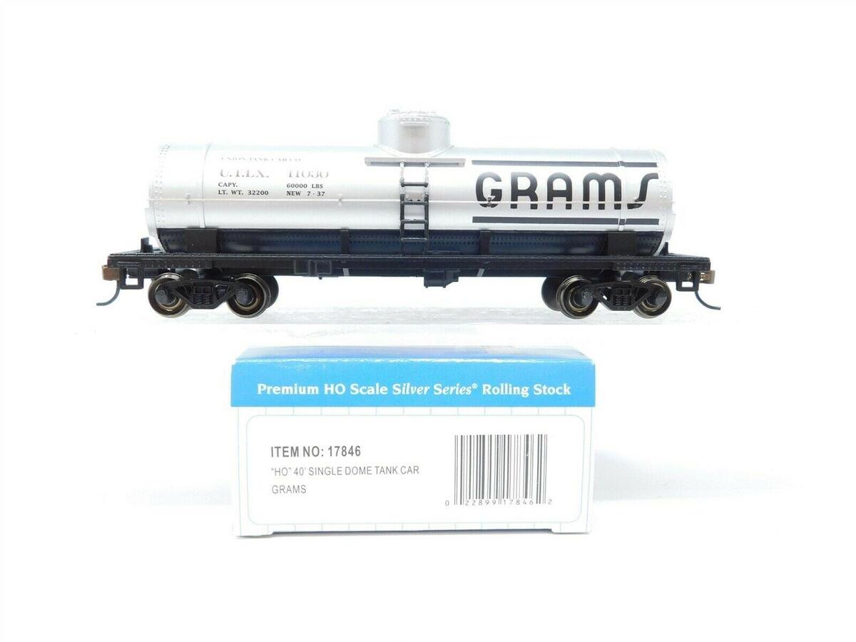 Bachmann 17846 HO Gramps 40' Single-Dome Tank Car (Silver)