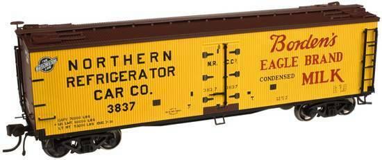 Atlas 20002005 HO Scale Borden's 40' Wood Reefer #3837