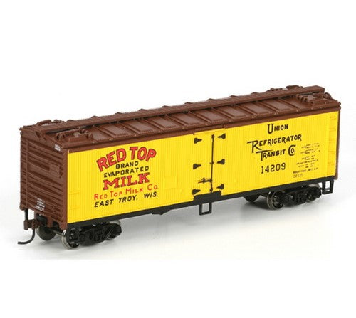 Roundhouse 85453 HO Red Top Milk 40' Wood Reefer #14209