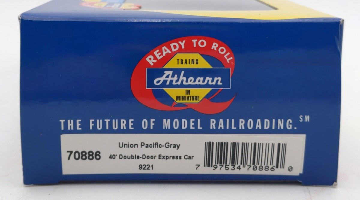 Athearn 70886 Union Pacific Two Tone Gray 40' Double Door Boxcar #9221
