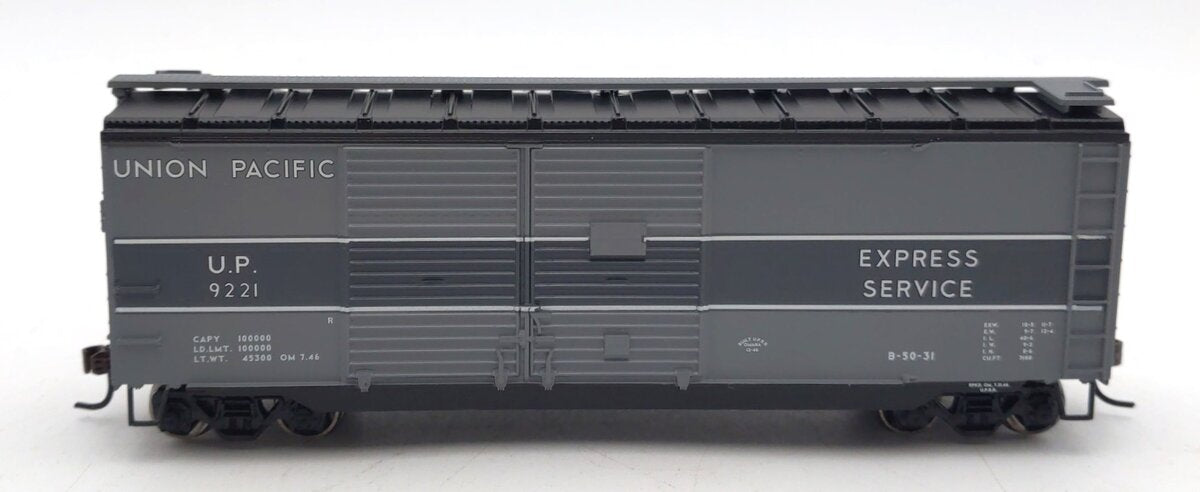 Athearn 70886 Union Pacific Two Tone Gray 40' Double Door Boxcar #9221