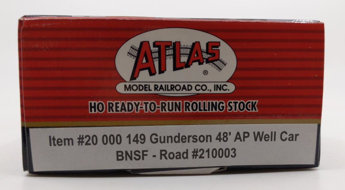 Atlas 20000149 HO BNSF Gunderson 48' Well Car #210003