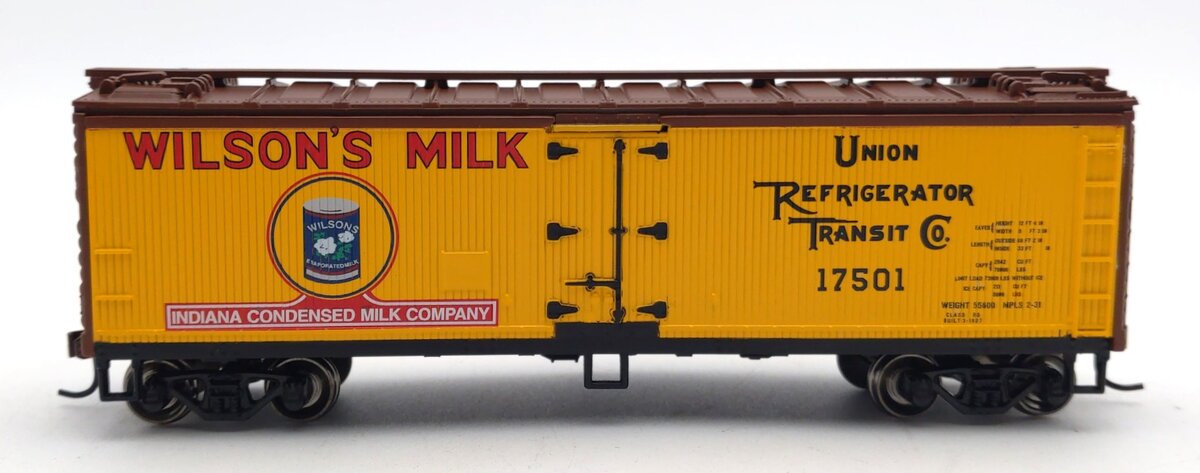Roundhouse 85455 HO Scale Wilson's Milk 40' Wood Reefer #17501