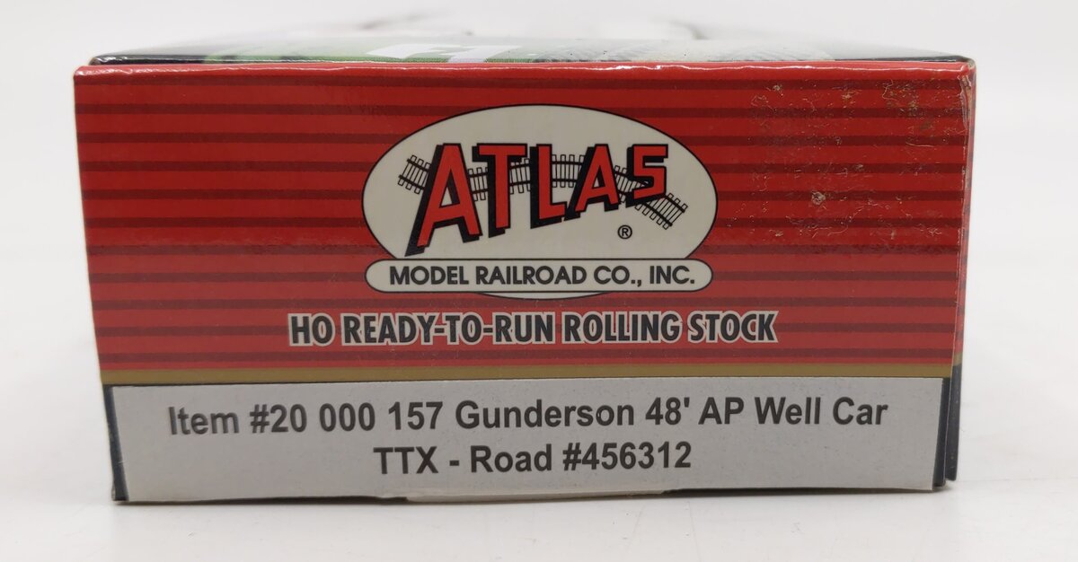 Atlas 20000157 HO TTX Gunderson 48' AP Well Car #456312