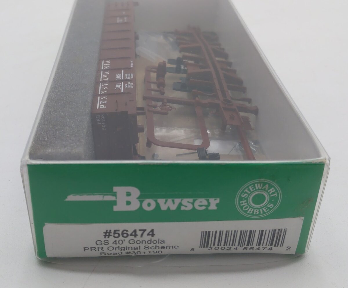Bowser 56474 HO PRR 40' Gondola Kit #301198