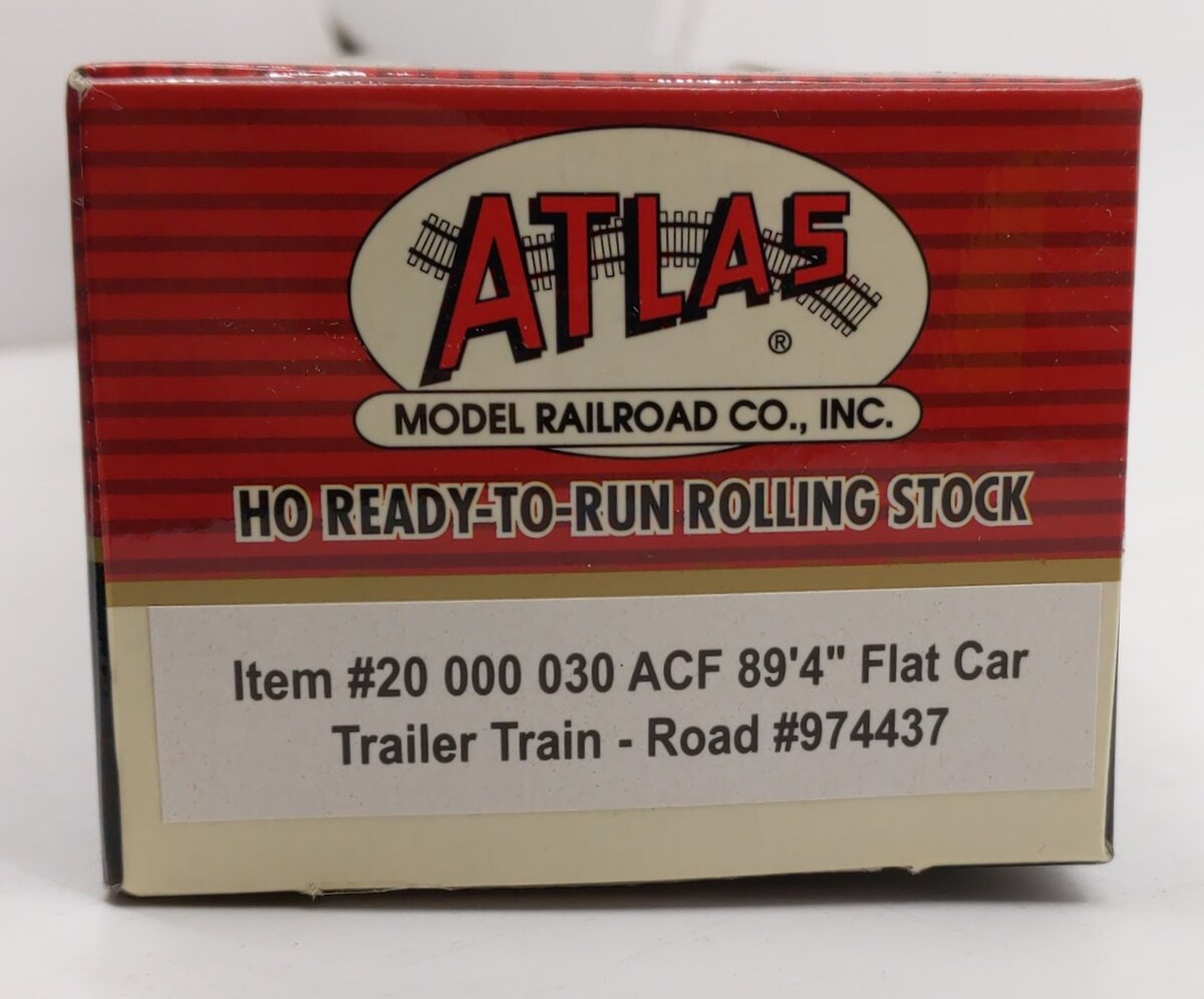 Atlas 20000030 HO TTAX ACF 89'4" Flat Car Trailer Road #974437