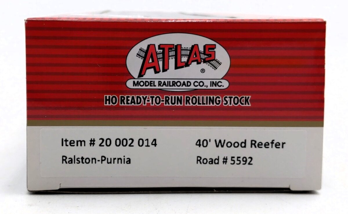 Atlas 20002014 HO Ralston-Purina 40' Wood Reefer #5592