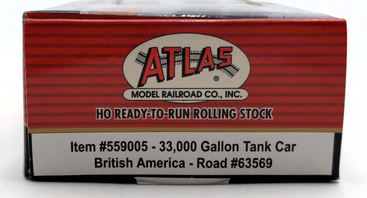 Atlas 559005 HO British America 33K Gallon Tank Car #63569 MT/Box