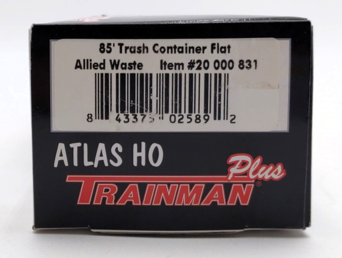 Atlas 20000831 HO Allied Waste 85' Trash Container Flat Car #20189