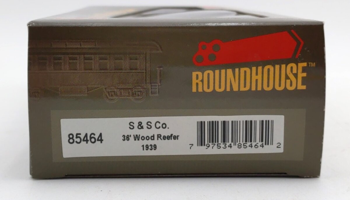 Roundhouse 85464 HO Scale S&S Co 36' Wood Reefer Car #1939