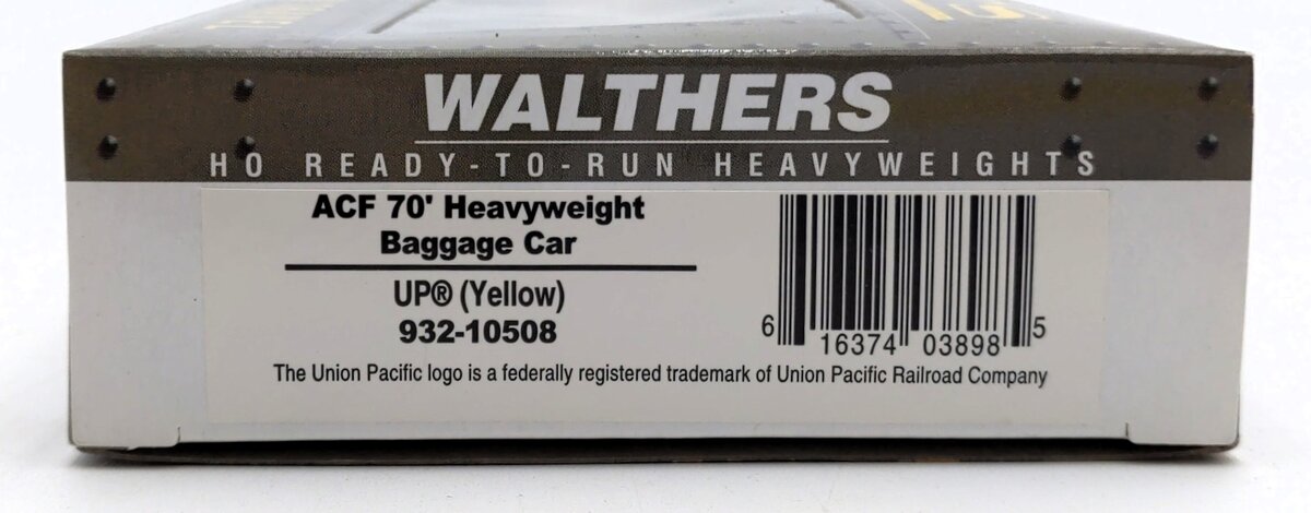 Walthers 932-10508 HO Scale Union Pacific ACF 70' Heavyweight Baggage Car LN/Box