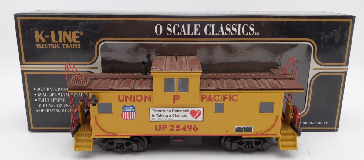 K-Line K613-2111 O Gauge Union Pacific Extended Vision Caboose LN/Box