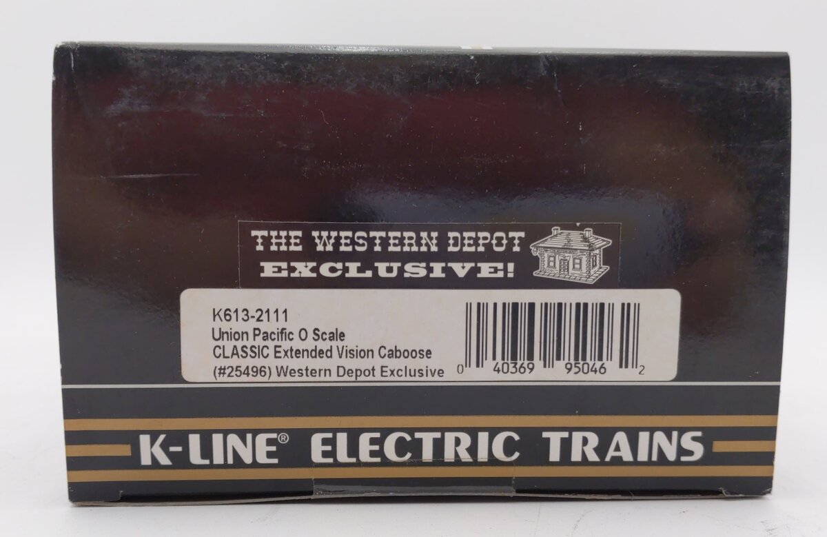 K-Line K613-2111 O Gauge Union Pacific Extended Vision Caboose LN/Box