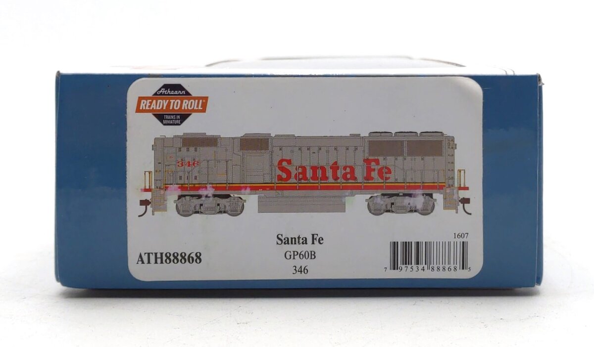 Athearn 88868 HO Santa Fe Ready to Run GP60B Diesel Locomotive #346