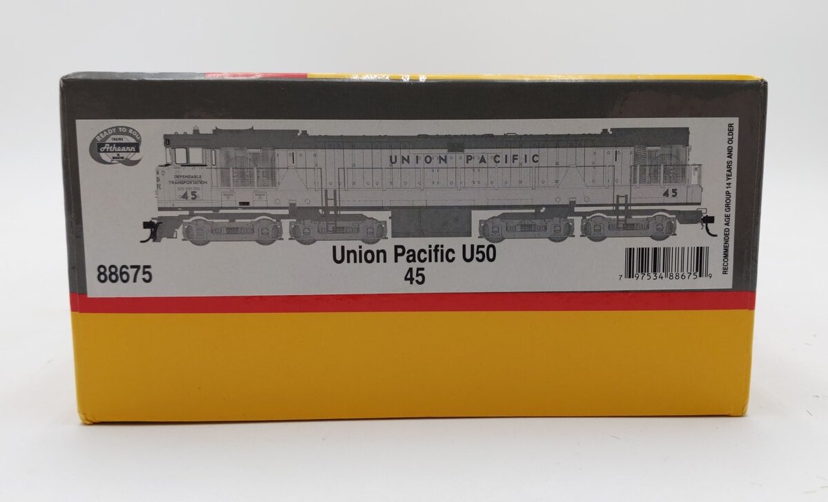 Athearn 88675 HO Scale Union Pacific U50 Diesel Locomotive #45