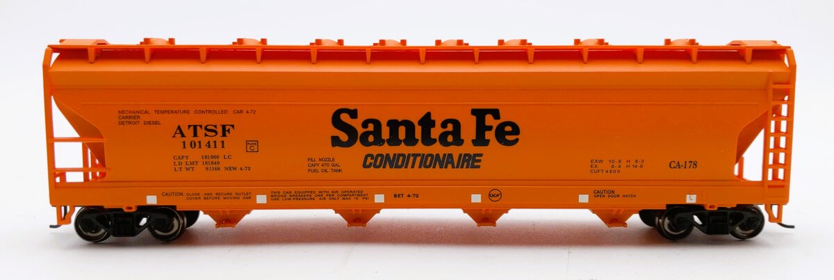 Bachmann 17502 HO Atchison, Topeka & Santa Fe 56' ACF Center-Flow Covered Hopper