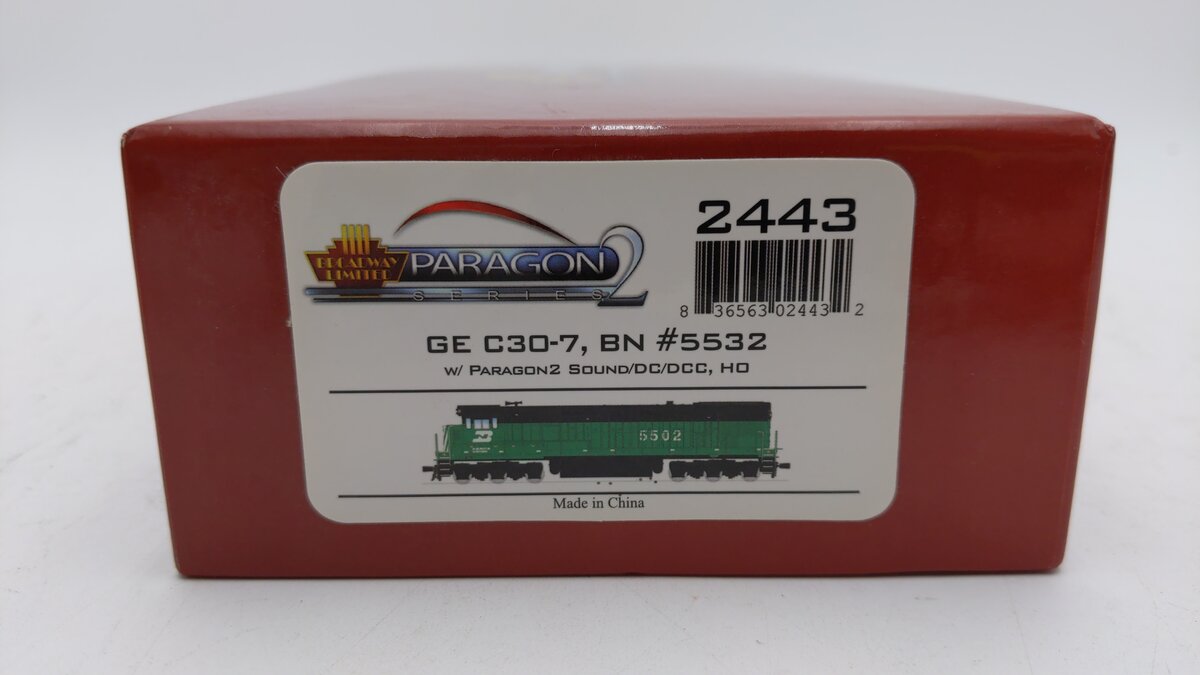 Broadway Limited 2443 HO Burlington Northern GE C30-7 Paragon2™ #5532 w/DCC