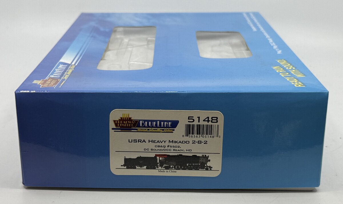 Broadway Limited 5148 HO Chicago, Burlington & Quincy Heavy 2-8-2 Mikado #5502