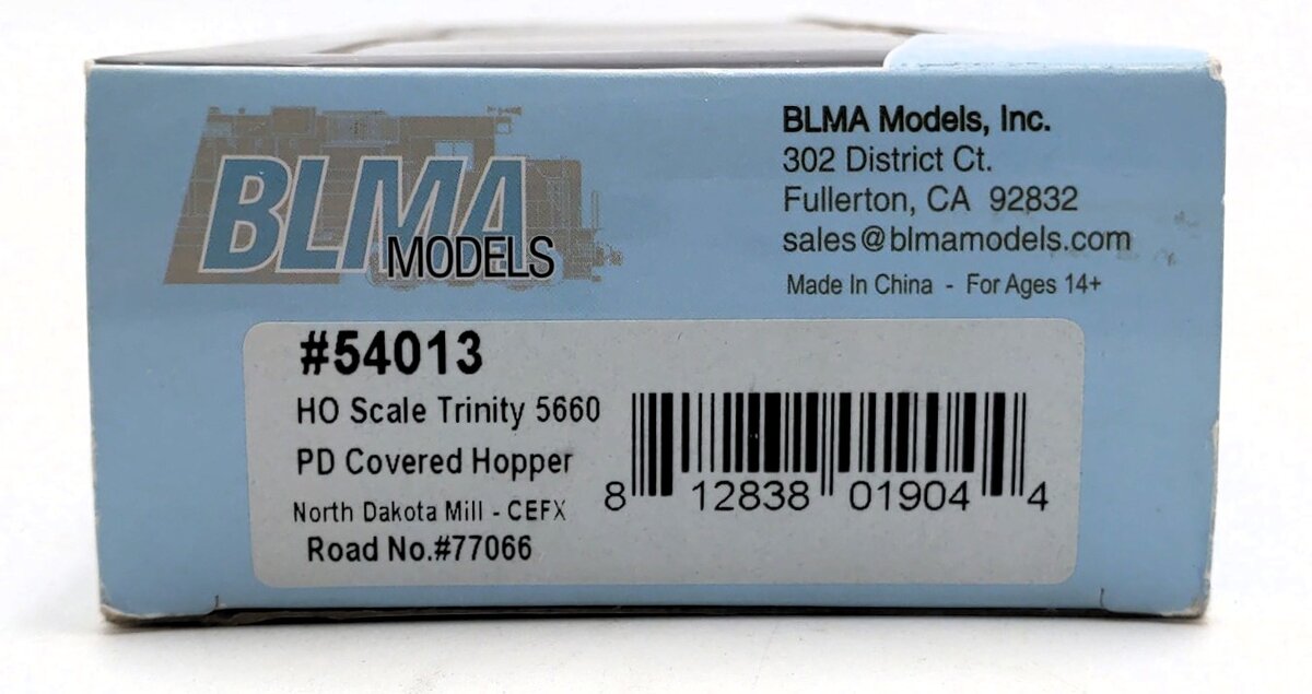 BLMA Models 54013 HO CEFX 5660 Covered Hopper #77066