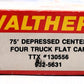 Walthers 932-5631 HO TTX 75' 4-Truck Depressed Center Flat Car Kit #130556 MT/Box