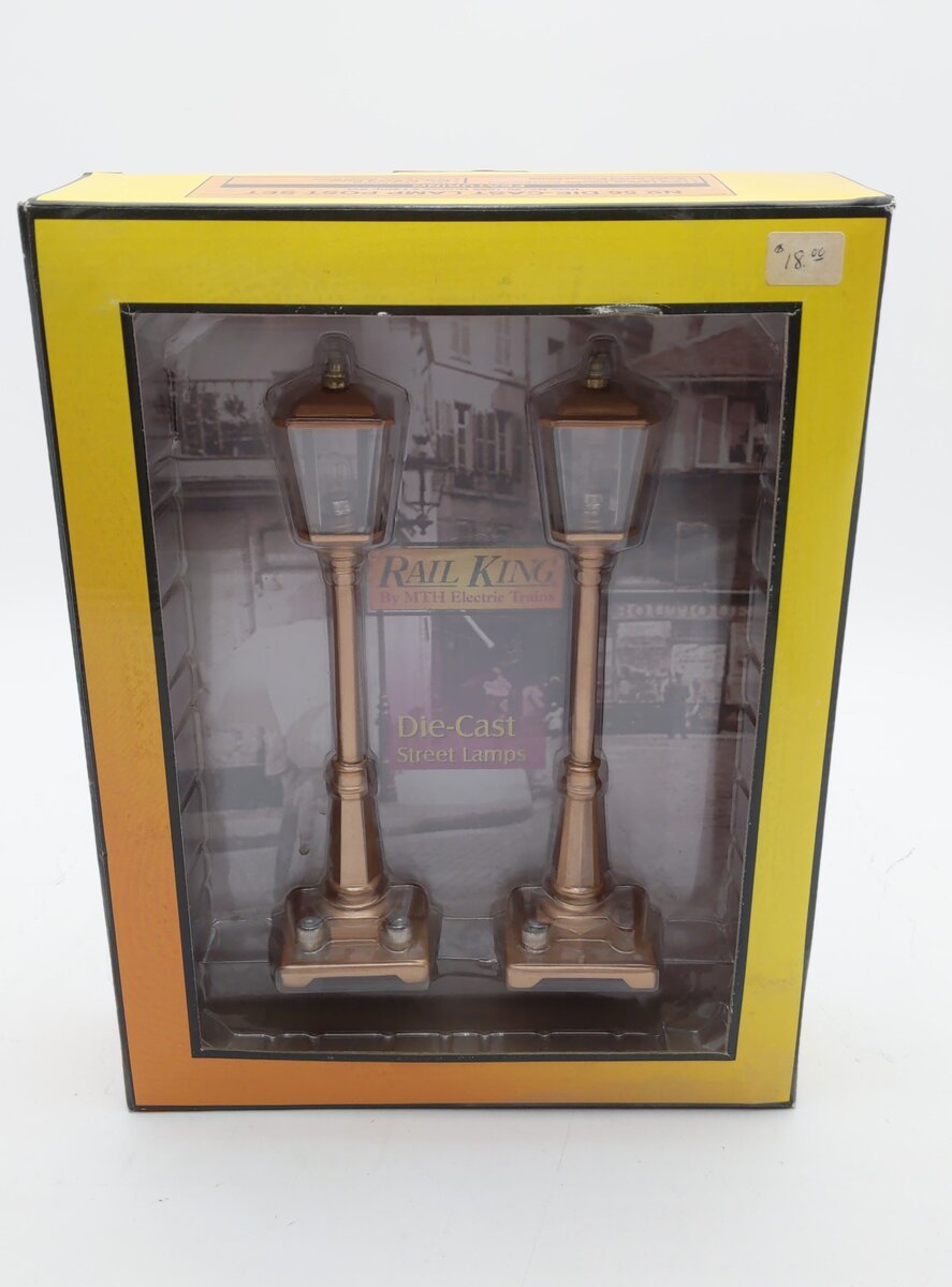 MTH 30-1069 O Diecast Lamp Post (Set of 2) #56 LN/Box