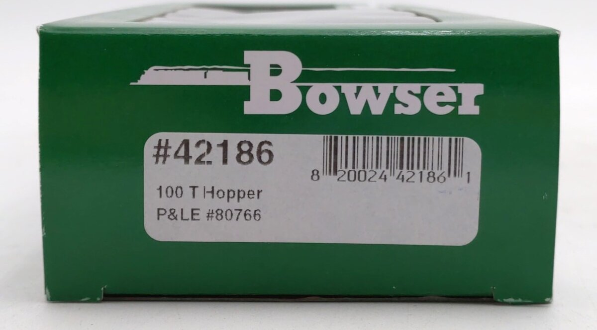 Bowser 42186 HO Pittsburgh and Lake Erie 100 Ton Hopper Car #80766