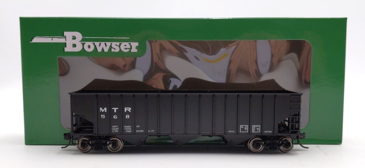 Bowser 42493 HO Montour 70 Ton 14 Panel 3-Bay Hopper Car #568