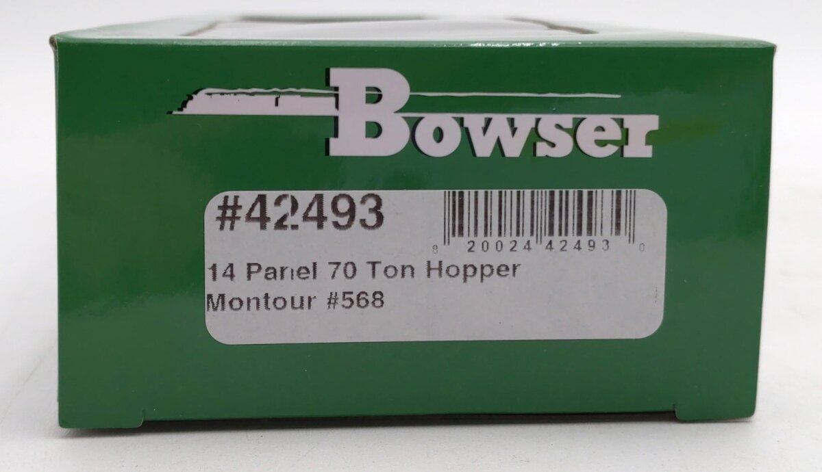 Bowser 42493 HO Montour 70 Ton 14 Panel 3-Bay Hopper Car #568