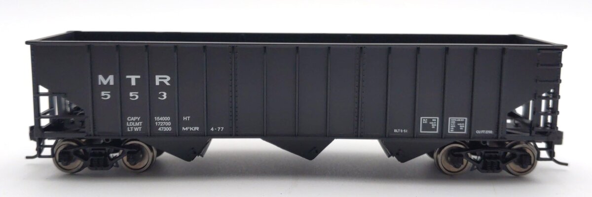 Bowser 42492 HO Montour 70-Ton 14-Panel 3-Bay Hopper #553