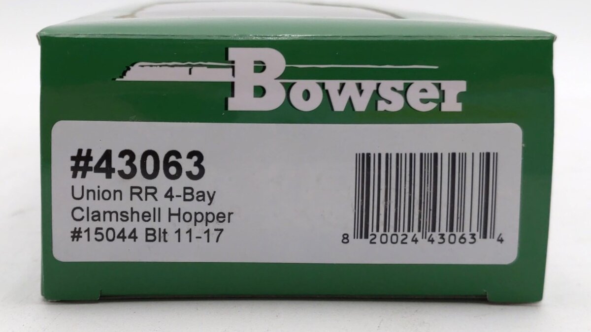Bowser 43063 HO Union RR 4-Bay Clamshell Hopper #15044